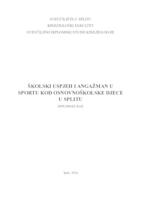 Školski uspjeh i angažman u sportu kod osnovnoškolske djece u Splitu