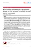 prikaz prve stranice dokumenta Match Running Performance in UEFA Champions League: Do More Successful Teams Really Run Less?