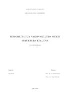 prikaz prve stranice dokumenta Rehabilitacija nakon ozljeda mekih struktura koljena