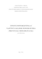 prikaz prve stranice dokumenta Osnove powerliftinga i najčešće ozljede powerliftera (prevencija i rehabilitacija)