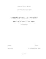 prikaz prve stranice dokumenta Čimbenici stresa u sportsko penjačkom natjecanju