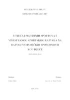 prikaz prve stranice dokumenta Utjecaj pojedinih sportova i višestranog sportskog razvoja na razvoj motoričkih sposobnosti kod djece