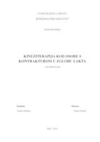 prikaz prve stranice dokumenta Kineziterapija kod osobe s kontrakturom u zglobu lakta