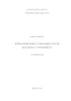 prikaz prve stranice dokumenta Kineziterapija u rehabilitaciji ozljeda koljena u nogometu