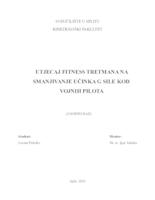 prikaz prve stranice dokumenta Utjecaj fitness tretmana na smanjivanje učinaka G sile kod vojnih pilota