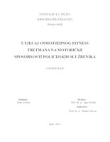 prikaz prve stranice dokumenta Utjecaj osmotjednog fitness tretmana na motoričke sposobnosti policijskih službenika