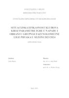 prikaz prve stranice dokumenta Situacijska efikasnost klubova kroz parametre igre u napadu i obrani u grupnoj fazi nogometne Lige prvaka u sezoni 2023/2024