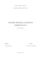 prikaz prve stranice dokumenta Metode treninga za razvoj izdržljivosti