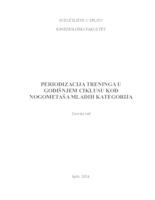 prikaz prve stranice dokumenta Periodizacija treninga u godišnjem ciklusu kod nogometaša mlađih kategorija