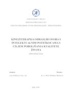 prikaz prve stranice dokumenta Kineziterapija odraslih osoba s intelektualnim poteškoćama s ciljem poboljšanja kvalitete života