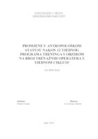 prikaz prve stranice dokumenta Promjene u antropološkom statusu nakon 12-tjednog programa treninga s obzirom na broj trenažnih operatera u tjednom ciklusu