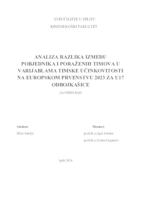 prikaz prve stranice dokumenta Analiza razlika između pobjednika i poraženih timova u varijablama timske učinkovitosti na Europskom prvenstvu 2023 za U17 odbojkašice