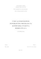 prikaz prve stranice dokumenta Utjecaj osmotjednog powerlifting programa na kondicijska svojstva rekreativaca