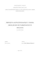 prikaz prve stranice dokumenta Primjena kineziterapije u osoba oboljelih od Parkinsonove bolesti