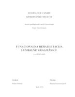 prikaz prve stranice dokumenta Funkcionalna rehabilitacija lumbalne kralježnice