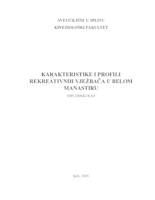 prikaz prve stranice dokumenta Karakteristike i profili rekreativnih vježbača u Belom Manastiru