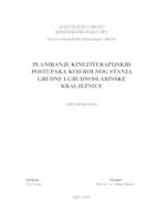 prikaz prve stranice dokumenta Planiranje kineziterapijskih postupaka kod bolnog stanja grudne i grudnoslabinske kralježnice