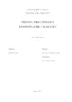 prikaz prve stranice dokumenta Trening preciznosti i koordinacije u karateu