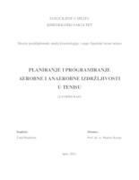 prikaz prve stranice dokumenta Planiranje i programiranje aerobne i anaerobne izdržljivosti u tenisu